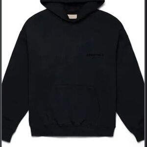 Essentials Black Sweatshirt Hoodie Casual Fit